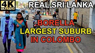 Walking in Sri Lanka Colombo Borella Streets  4K 60FPS HDR Street Sounds ASMR No Talk [upl. by Suellen190]