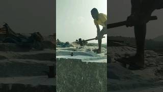 granite stone cutting video [upl. by Cigam]