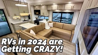 RVs in 2024 look like THIS NEW 2024 Brinkley Model G 3950 fifth wheel toy hauler [upl. by Orazal]