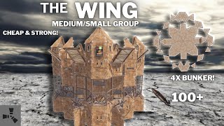 THE WING TUTORIAL•MEDIUMSMALL GROUP BASE•4X BUNKER•OPEN CORE•MINI CHINA WALL•RUST BASEDESIGN 2023 [upl. by Lesig927]