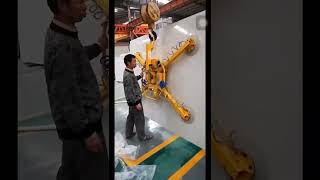 Automatic loading and unloading machine vacuum suction cup discharge the stone slabs stackedfactory [upl. by Duhl]