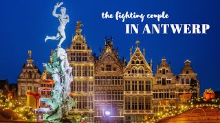 Antwerp Christmas Market Belgium  The Magic Winter in Antwerp 4K [upl. by Acirderf]