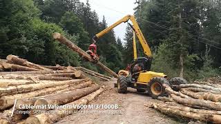 Câblemât sur chenilles Valentini avec chariot hybride Bergwald pour un faible impact écologique [upl. by Teevens]