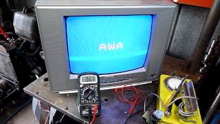 Extreme CRT TV Heater Voltages While On [upl. by Marbut]