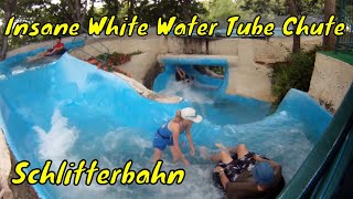 White Water Tube Chute and Hillside tube chute Schlitterbahn Cedar Fair GoPro off ride [upl. by Ayim]