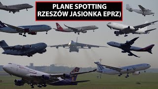 EPRZ Rzeszow Jasionka Airport Plane Spotting B747C17A400767An124 [upl. by Peti]