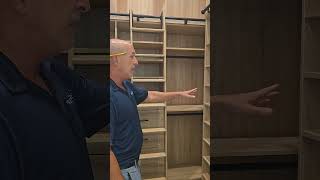 Master Closet with rolling ladder interiordesign woodworking [upl. by Annahaj]