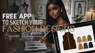 FREE App To Sketch Your Clothing Designs MOBILE FRIENDLY  Design A Clothing Line [upl. by Evadne]