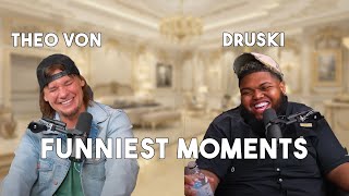 10 minutes of Theo Von and Druski FUNNIEST MOMENTS 1 [upl. by Harehs]