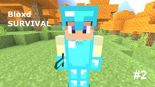 Bloxd Survival  2 Ft ZannyYT [upl. by Loni996]