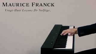 Maurice Franck Vingthuit leçons de solfège No6  Satoru Takishima [upl. by Fulvi222]