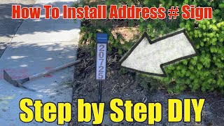 How To Install Amazon Sungath Lighted House Numbers Address Outdoor Sign Plaque Step by Step [upl. by Ailet]