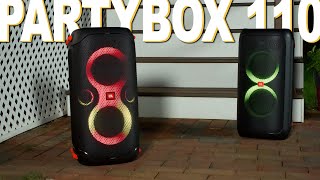 JBL Partybox 110 Review  A Refined Partybox 100 [upl. by Tiebout]