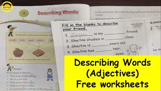 Adjectives Class 1 English Grammar  Free Grammar worksheets [upl. by Ainevul977]