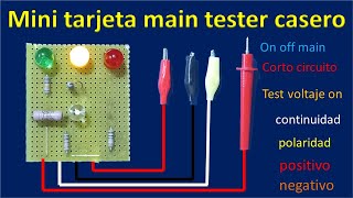 si no tienes tester esta HERRAMIENTA CASERA sera de mucha utilidad para el taller de electronica [upl. by Llehsad]