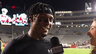 Football  Northwestern vs Wisconsin Postgame Interview WR AJ Henning [upl. by Hammond]