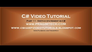 Part 11  C Tutorial  switch statement in C [upl. by Yntrok]