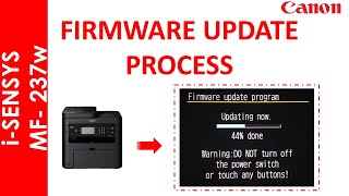 iSENSYS MF217w FIRMWARE UPDATE [upl. by Rainie]