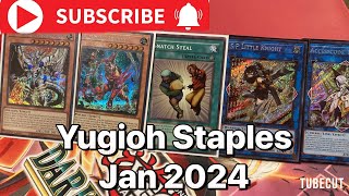 YUGIOH STAPLES EVERYONE NEEDS FOR THE NEW YEAR Yugioh Binder Jan 2024 [upl. by Black69]