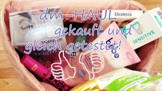 dm HAUL  gekauft und gleich getestet [upl. by Edrahc]