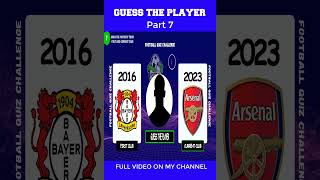 GUESS THE FOOTBALL PLAYER BY THEIR FIRST AND CURRENT CLUB  Football Quiz 2024 shorts [upl. by Dunkin436]