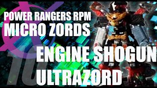 Power Rangers RPM Micro Zords reviews combo special pt 10 Engine Shogun Ultrazord [upl. by Laersi]