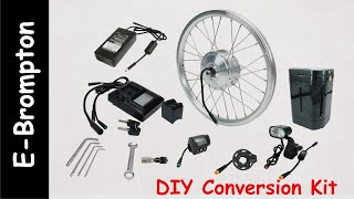 eRider  DIY Special Series  Solution for converting Brompton bicycle to an electric one [upl. by Firmin]