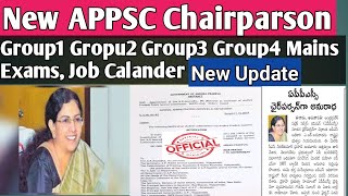 Appsc New Chairperson  Group2 Mians exams Dates  Appsc Latest updates in telugu  Appsc Jobs [upl. by Magena]