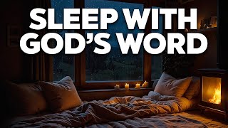 Bible Verses with Rain for Sleep and Meditation  Sleep With Gods Word [upl. by Nylde]