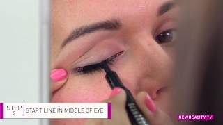 How to Apply Liquid Eyeliner in Seconds  NewBeauty Tips amp Tutorials [upl. by Hephzibah]