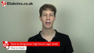 How to bring down high blood sugar levels hyperglycemia [upl. by Alyahsal72]