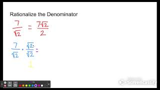 Rationalize the Denominator [upl. by Petite]