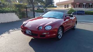 1999 Toyota Celica GT Convertible video overview and walk around [upl. by Dnilasor290]