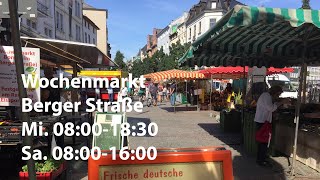 Wochenmarkt Bornheim Frankfurt 29072020 [upl. by Airrehs950]