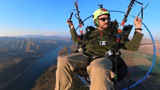 Paramotor Deep Canyon Run [upl. by Gayl]