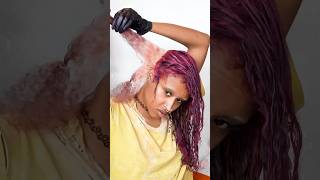 Dyeing My Hair Purple Highlights And Lowlights HairDye HairTutorial [upl. by Decrem]