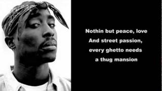 Thugz Mansion 2Pacs Verse Acoustic with Lyrics [upl. by Price]