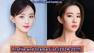 Zhao Li Ying and Crystal Liu  Profile and Drama List 2024  20 [upl. by Sloatman645]