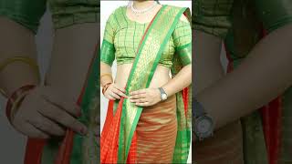 New best ideas for saree draping with perfect saree pleats  saree wearing tutorial how to look slim [upl. by Alius]