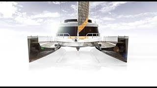 Worlds First foldable catamaran 2018 the Futura 49 [upl. by Suertemed]