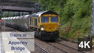 Trains at Apperley Bridge  5721  4K [upl. by Janine]