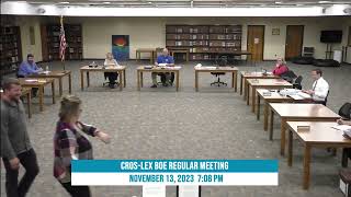 CrosLex Board of Education Regular December 2023 Meeting [upl. by Lucy]