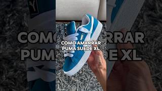 Cómo amarrar Puma Suede XL sneakers tutorial atar cordones agujetas tenis zapatillas lace [upl. by Gertrudis]