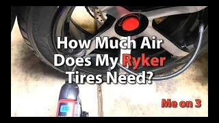 How Much Air Pressure Does My Ryker Need [upl. by Ahsirat]