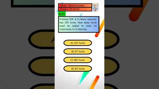 Problem 104 How many turns must be added to raise the inductance to 3Henries [upl. by Valentina]