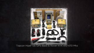 Topcon Hiper Gb GPS Base amp Rover RTK 410470 Mhz w FC200 D [upl. by Atrim]