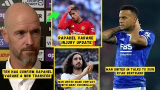 CONFIRMED❗ETH Says Varane Injury Update✅Man Utd Make Contact Duo Defender✅Man United News [upl. by Jacobs]