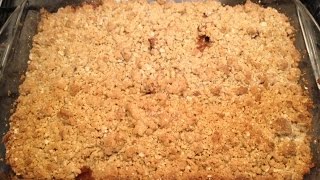 Apple crumble with oats quick and easy dessert [upl. by Pohsib]