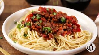 How to Make Lentil Bolognese  Dinner Recipes  Allrecipescom [upl. by Necyrb]