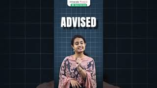 Advice ആണോ Advise ആണോ  English Tips  Veranda Race spelling shorts [upl. by Aihsei]